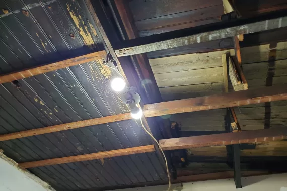 Ugly ceiling joists in kitchen addition