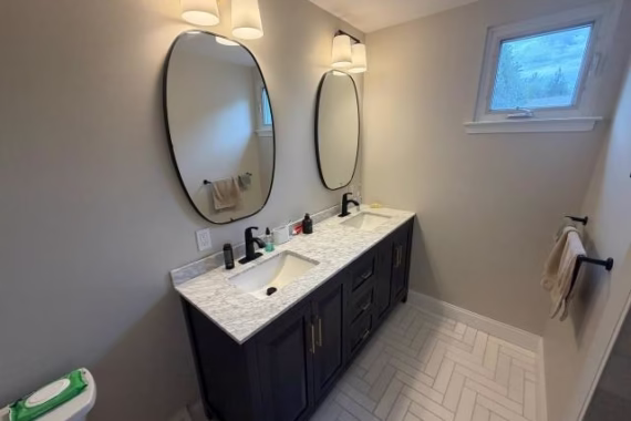 Marble Bathroom Remodel in Holland, PA Picture 5 | BMR BelMax Remodeling