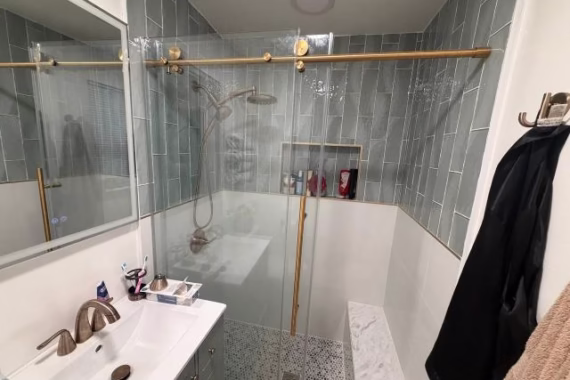 Two-Tone Shower Remodel in Hightstown, NJ Picture 4 | BMR BelMax Remodeling