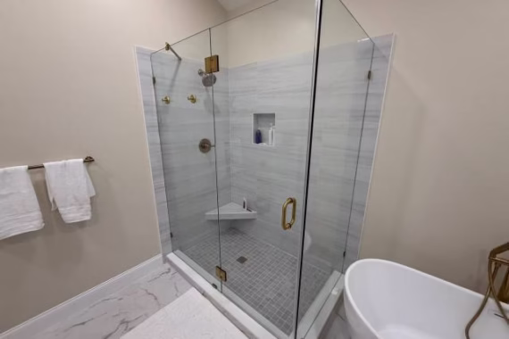 From Built-In Tub Deck to Freestanding Tub: Master Bathroom Remodel in Doylestown, PA Picture 7 From Built-In Tub Deck to Freestanding Tub: Master Bathroom Remodel in Doylestown, PA Picture 7 | BMR BelMax Remodeling